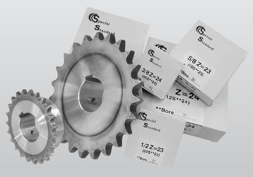 Straight-toothed sprocket wheel - SATI - hub / machined
