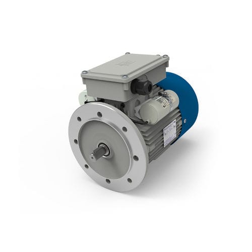 Three-phase brake motor - TFS - TRAMEC - 400 V / with built-in electromagnetic brake / with DC brake