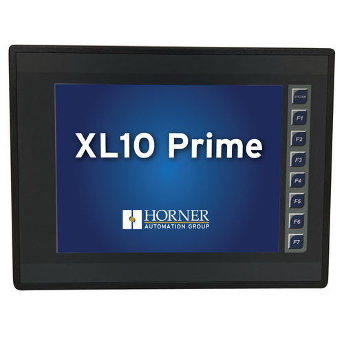 HMI with touch screen - XL10 Prime - Horner Tianjin Automation Technology Ltd - DIN rail / 640 x 480 / TFT LCD
