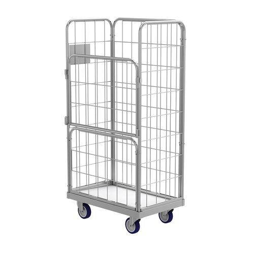 Textile roll container - SL-IB 8151-1.58 - SAMARIT S.R.O. - 4-panel / wire mesh