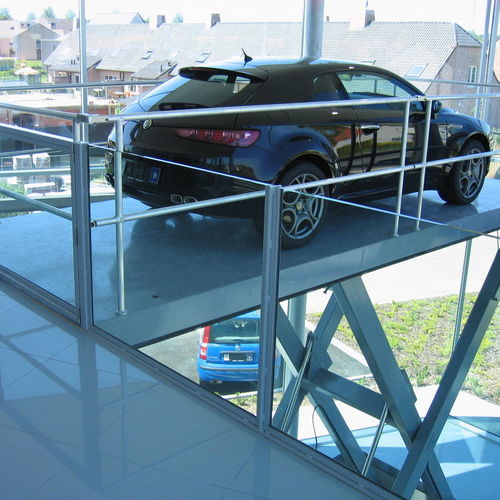 Scissor lift table - ELV - Dynalserg, S.L. - hydraulic / stationary / for car