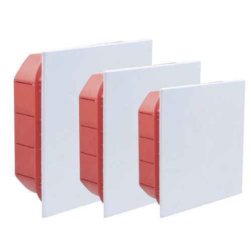 Flush-mount box - courbi - rectangular / plastic / custom