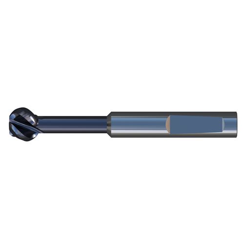 Ball nose milling cutter - MASAM - corner radius / end mill / solid