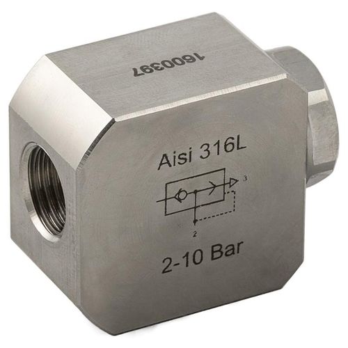 Compressed air relief valve - 66050 series - AIGNEP - for water / stainless steel / plug
