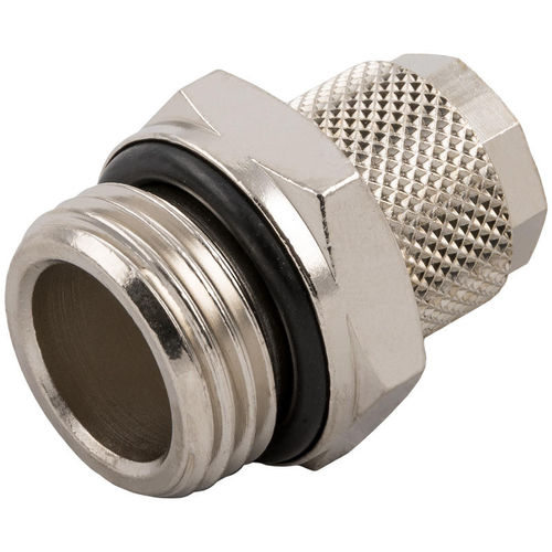 Compressed air fitting - 1021  - AIGNEP - threaded / silicone-free / nickel-plated brass