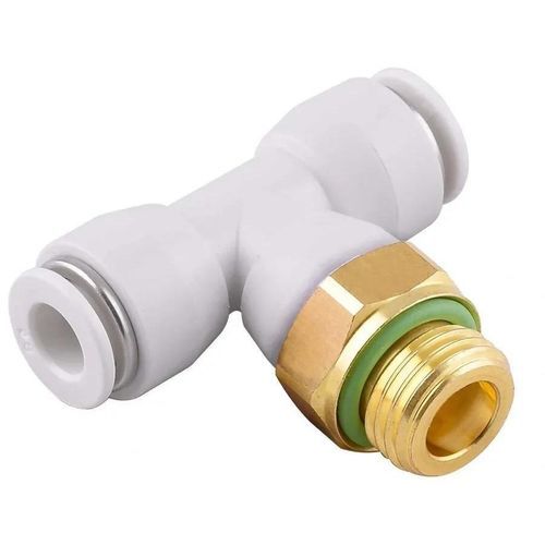 Hydraulic fitting - 53217 - AIGNEP - push-in / T-shaped / brass