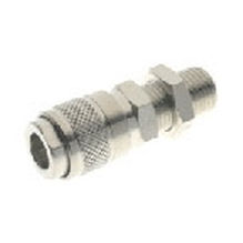 Bulkhead fitting - 116 - AIGNEP - for compressed air / threaded / quick