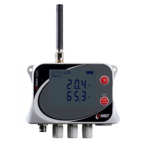 Temperature data-logger - U0141M - COMET SYSTEM, s.r.o. - GSM/GPRS / with screen / electronic