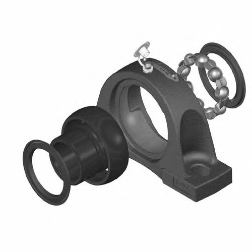 Radial block-bearing - Sealmaster® - Cross & Morse - with ball bearing / rubber / cast iron