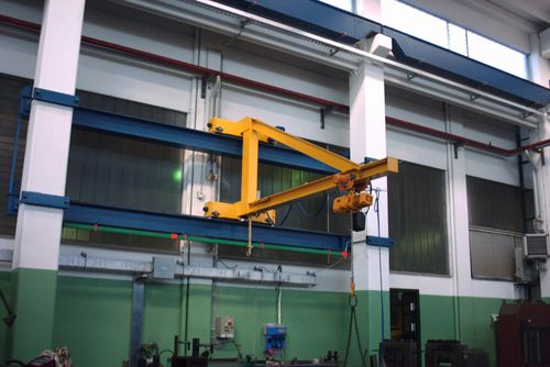Pillar jib crane - casella manut.service srl - wall-mounted / 360° / 360° rotating