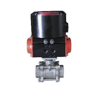 Ball valve - RP-300  - ROPO GmbH - pneumatic / electric / for control