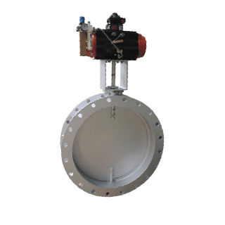 Butterfly valve - RP-980  - ROPO GmbH - manual / pneumatic / electric