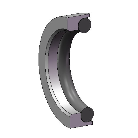 Toroidal seal - beijing Jianke Huifeng Science and Technology - PTFE / circular / grooved