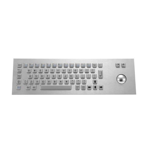 Stainless steel keyboard - KY-PC-I - Shenzhen KEYU Co., Ltd  - panel-mount / with mechanical keys / with 2 mouse keys