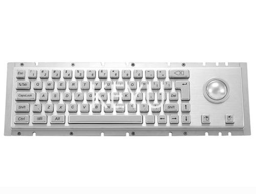 Keyboard with mechanical keys - KY-PC-H - Shenzhen KEYU Co., Ltd  - panel-mount / with 2 mouse keys / with trackball