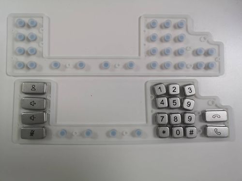 18-key keypad - G130 - Shenzhen KEYU Co., Ltd  - panel-mount / silicone rubber / waterproof