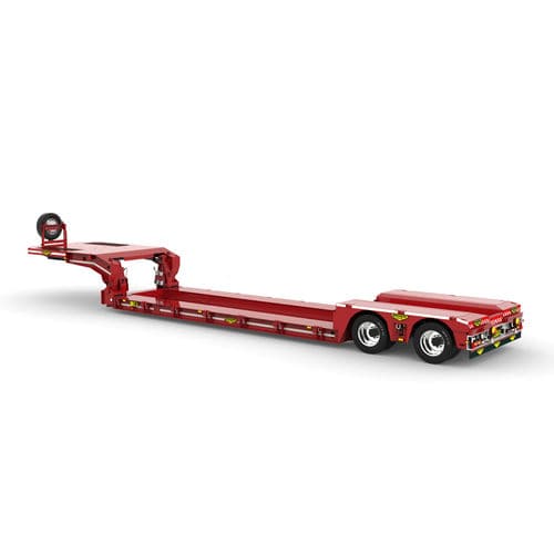 Gooseneck semi-trailer - Broshuis BV - air-suspension / low-loader / for powdery materials