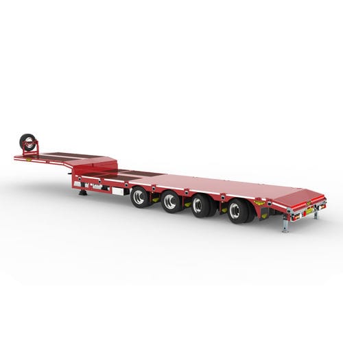 Air-suspension semi-trailer - Broshuis BV - self-tracking / 4-axle / towed