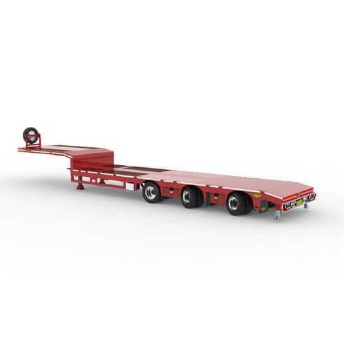 Platform semi-trailer - Broshuis BV - air-suspension / 3-axle / towed