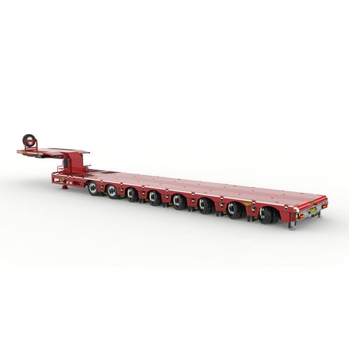 Gooseneck semi-trailer - Broshuis BV - 8-axle / towed / heavy-duty