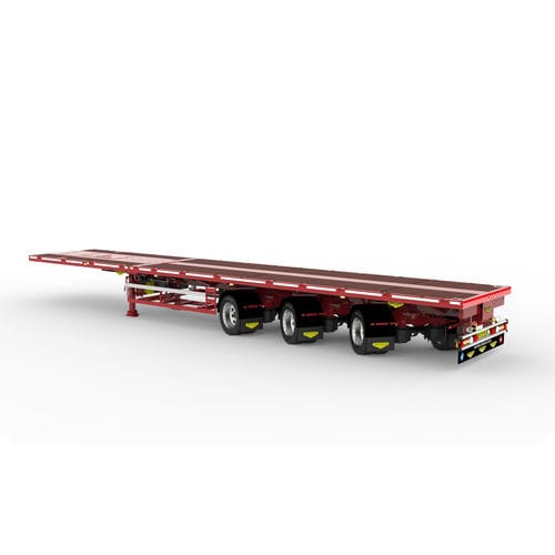 Platform trailer - Broshuis BV - air-suspension / for industrial materials / 3-axle