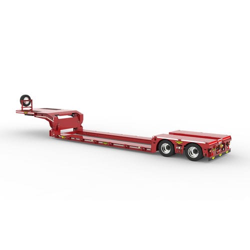 Container semi-trailer - Broshuis BV - gooseneck / air-suspension / low-loader
