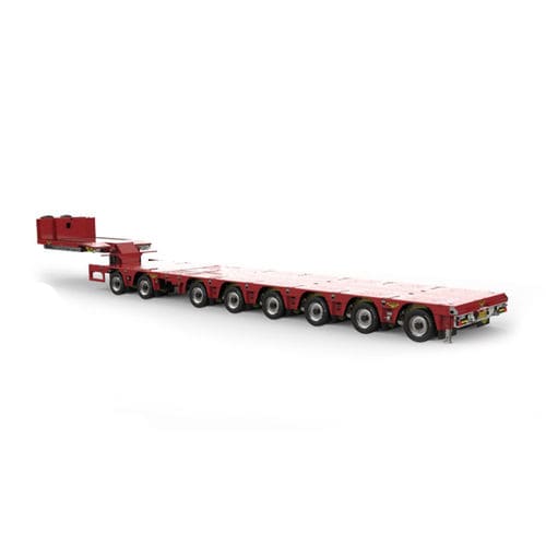 Gooseneck semi-trailer - Broshuis BV - 8-axle / towed / hydraulic