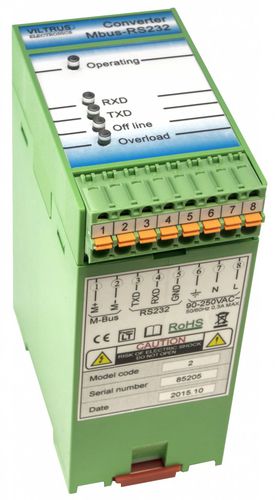 RS-232 converter - JSC Viltrus - M-Bus / DIN rail