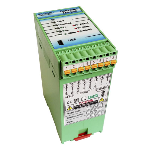 M-Bus converter - JSC Viltrus - Modbus / Modbus RTU / DIN rail