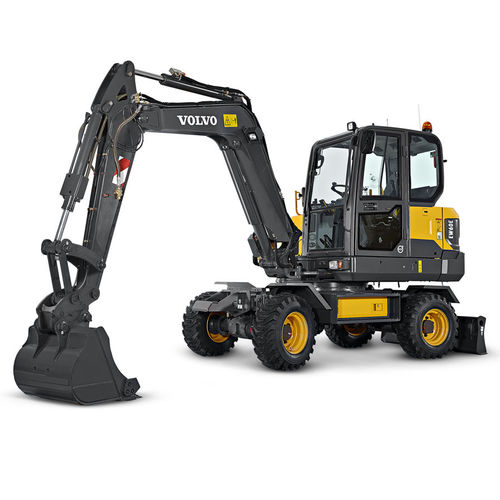 Mini-excavator - EW60E - Volvo Construction Equipment - wheeled / diesel / construction