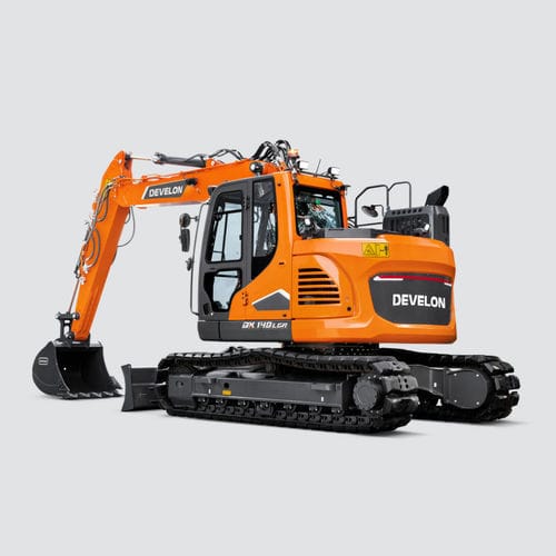 Medium excavator - DX140LCR-7 - DAEWOO Construction Equipment Division - crawler / diesel