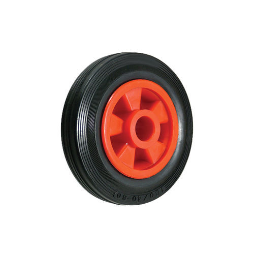 Wheel with solid tire - WH22 - StockCap - rubber / smooth / plastic