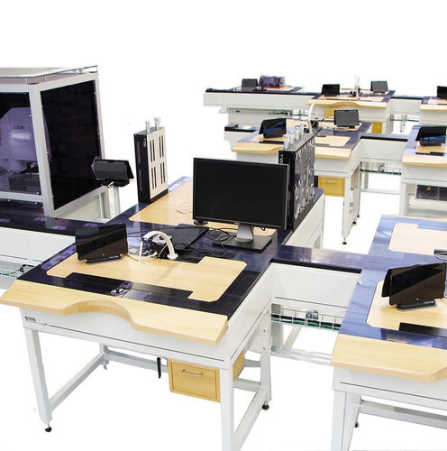 Manual assembly line - SMS line 100mm  - CLA Clinical Laboratory Automation SA - automatic / for control / handling