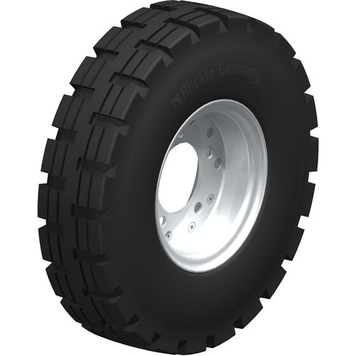 Wheel with solid tire - VLEA series - Blickle Räder+Rollen GmbH u. Co. KG - rubber / elastic