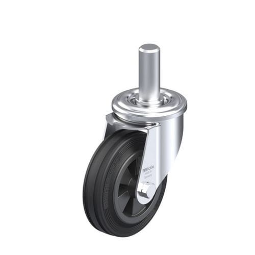 Swivel caster - LEZ-VPP series - Blickle Räder+Rollen GmbH u. Co. KG - threaded stud / with brake / low-noise