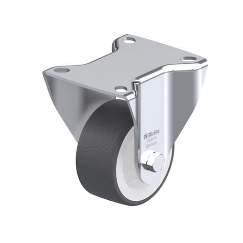 Fixed caster - BK-POTH series - Blickle Räder+Rollen GmbH u. Co. KG - base plate / low-noise / pressed steel