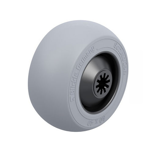 Wheel with solid tire - POES series - Blickle Räder+Rollen GmbH u. Co. KG - rubber / non-marking / elastic