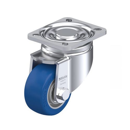 Swivel caster - LH-ALBS series - Blickle Räder+Rollen GmbH u. Co. KG - base plate / elastic / non-marking