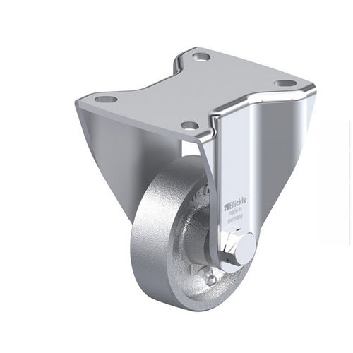 Fixed caster - BH-G series - Blickle Räder+Rollen GmbH u. Co. KG - base plate / high load capacity / with grease nipple