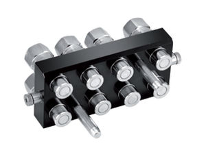 Hydraulic fitting - 2P808, 3P808 series - FASTER S.p.A. - non-spill / multi-port