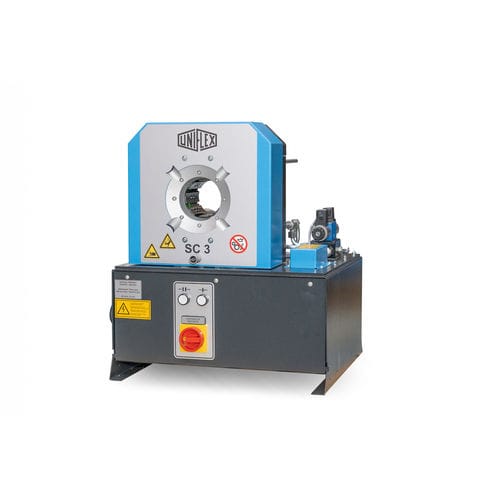 Hydraulic hose crimping machine - SC series - Uniflex-Hydraulik GmbH - electro-hydraulic / compact