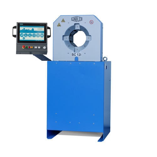 Hose crimping machine - SC 12 - Uniflex-Hydraulik GmbH - for elbow fittings / automatic / electro-hydraulic