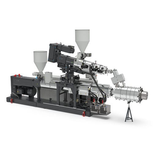 Twin-screw coextrusion line - twinEX - Battenfeld-Cincinnati - 3-layers / compact / profile