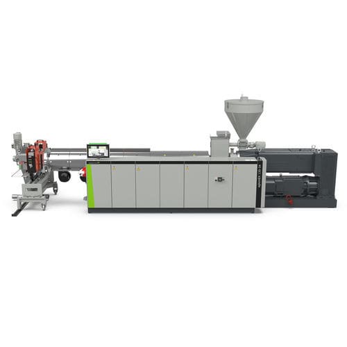 Wear-resistant extrusion twin-screw - aglomEX - Battenfeld-Cincinnati - for plastic