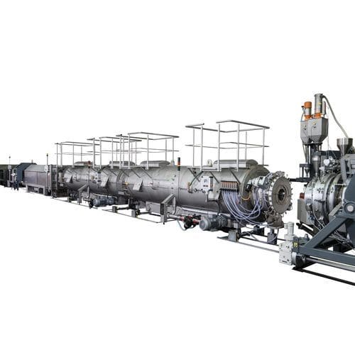 Single layer extrusion line - FDC - Battenfeld-Cincinnati - multilayer / high-throughput / for pipes