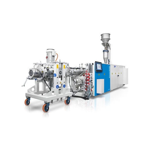 Multilayer extrusion line - KraussMaffei - for pipes / for PP / for PE