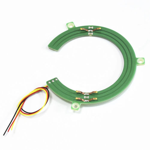 Pancake type slip ring - PSCN055-03S - CENO Electronics technology Co., Ltd - for automobiles / low-torque / PCB
