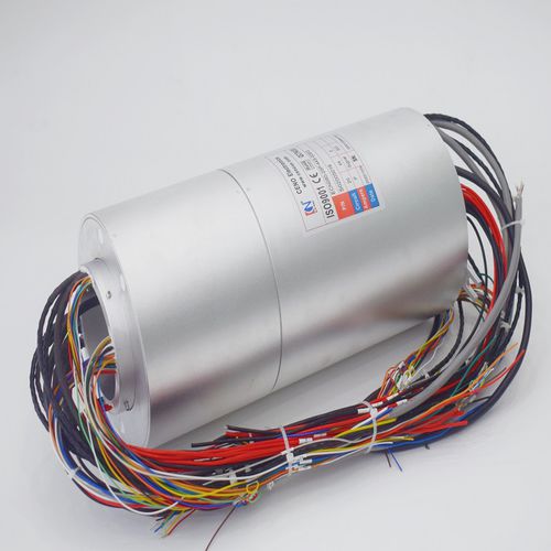 Ethernet slip ring - ECN080-20P-44S-02EG  - CENO Electronics technology Co., Ltd - gigabit Ethernet / CAN bus / through-hole