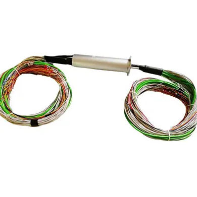 Industrial slip ring - DHS050-101 - JiuJiang Ingiant Technology Co.,Ltd - gold / conductive / flange