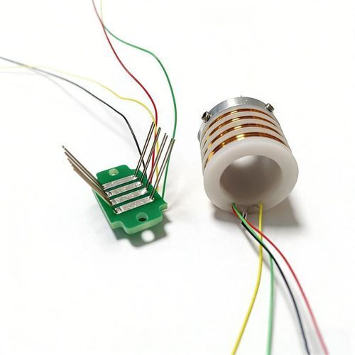 Through-hole slip ring - DHK015-4S - JiuJiang Ingiant Technology Co.,Ltd - 2-part / for measurement instruments / for robotics